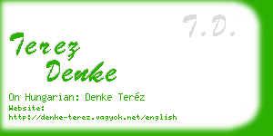 terez denke business card
